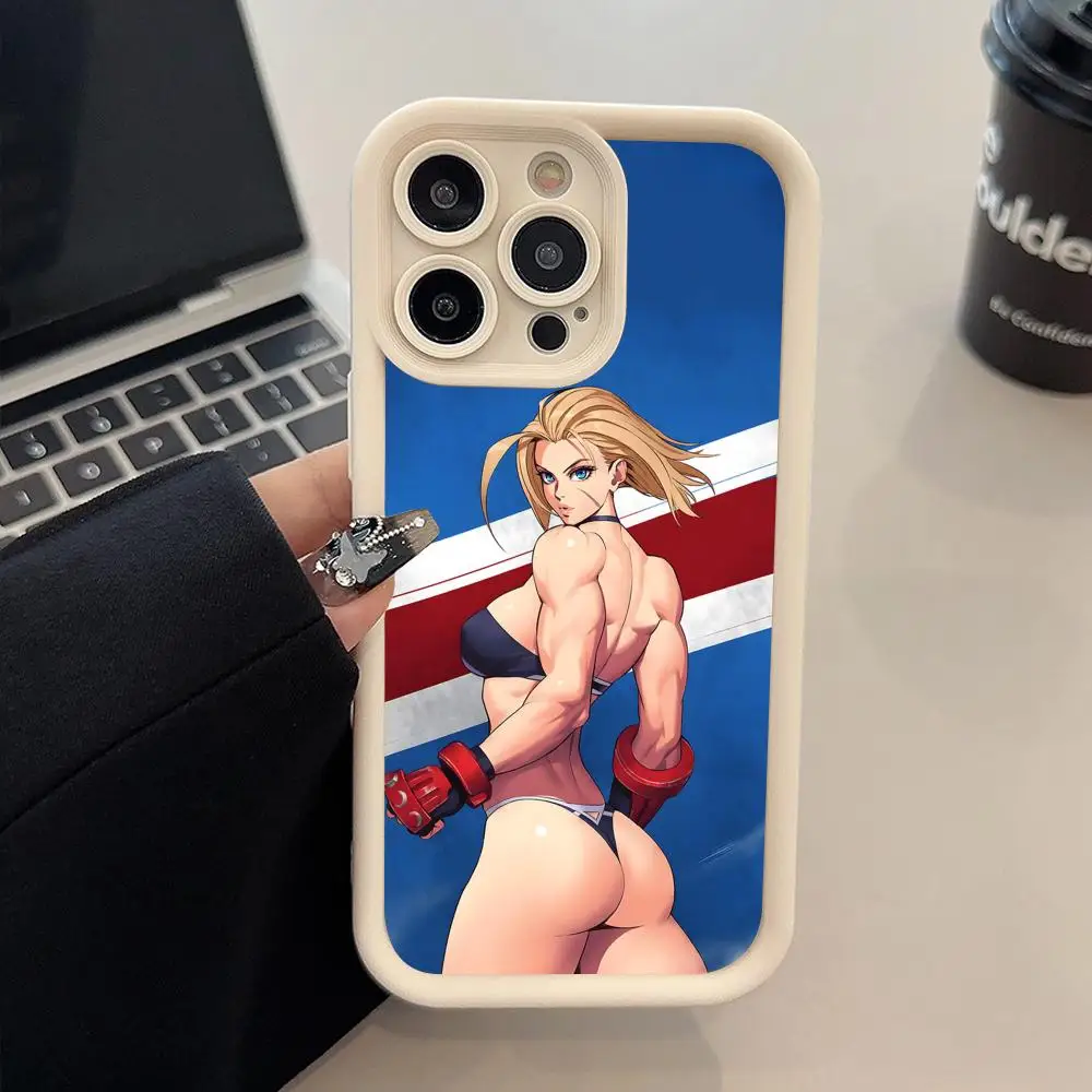 

Чехол для телефона Street Fighter Cammy для iPhone 17, 16, 15, 14, 13, 12, 11 Air Pro Max Plus, утолщенный цветной чехол из ТПУ, роскошный красивый чехол