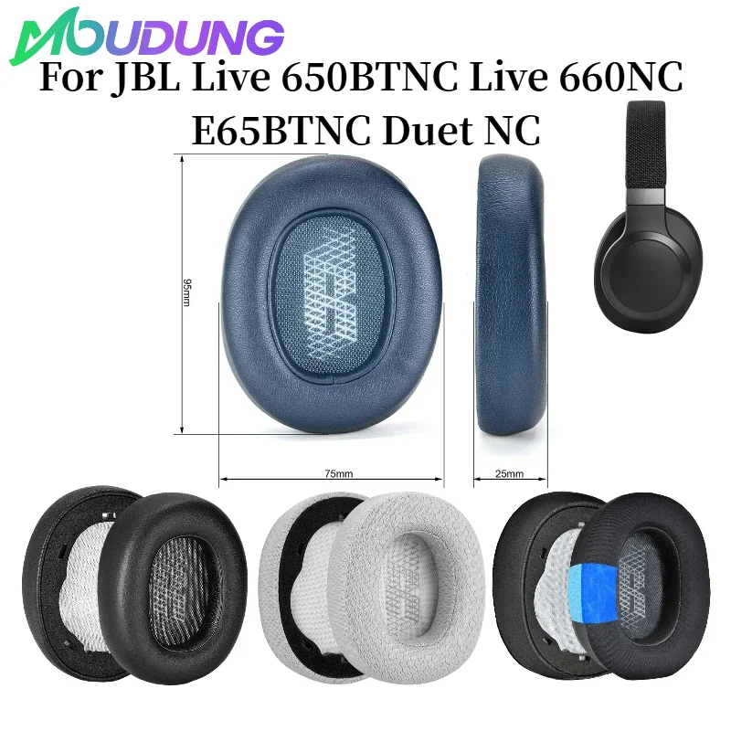 Replacement Ear Pads For JBL Live 650BTNC Live 660NC E65BTNC Duet NC Headphone Accessories Headset Ear Cushion Repair Earphones - view 2