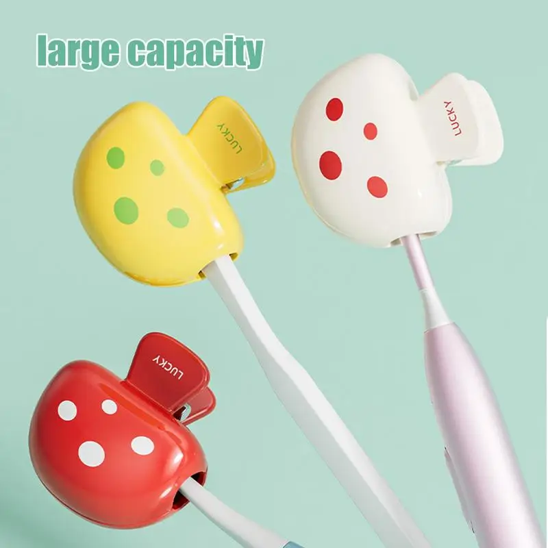 Tooth Brush Cover Cap Electric Toothbrush Head Dust Cover Mushroom Shape Compact Dust Protection Gadgets For Travel Camping