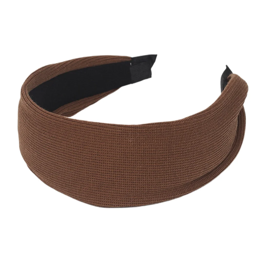 

Wide Brim Hair Hoop Reusable Cloth Material Simple Design Women Headdress For Party Girls Knitting Headwear Accessories