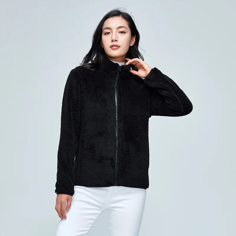 

MRMT 2024 Brand New Stand Collar Korean Women Keep Warm Soft And Thick Coral Fleece Coat Women's Jacket Overcoat For Female