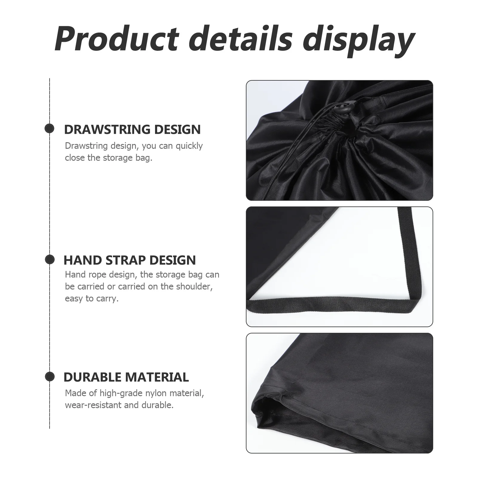 

Stroller Storage Bag Travel Organizer Nylon Durable Gate Check Bag for Airplane Strollers Foldable and Double Stroller Cover