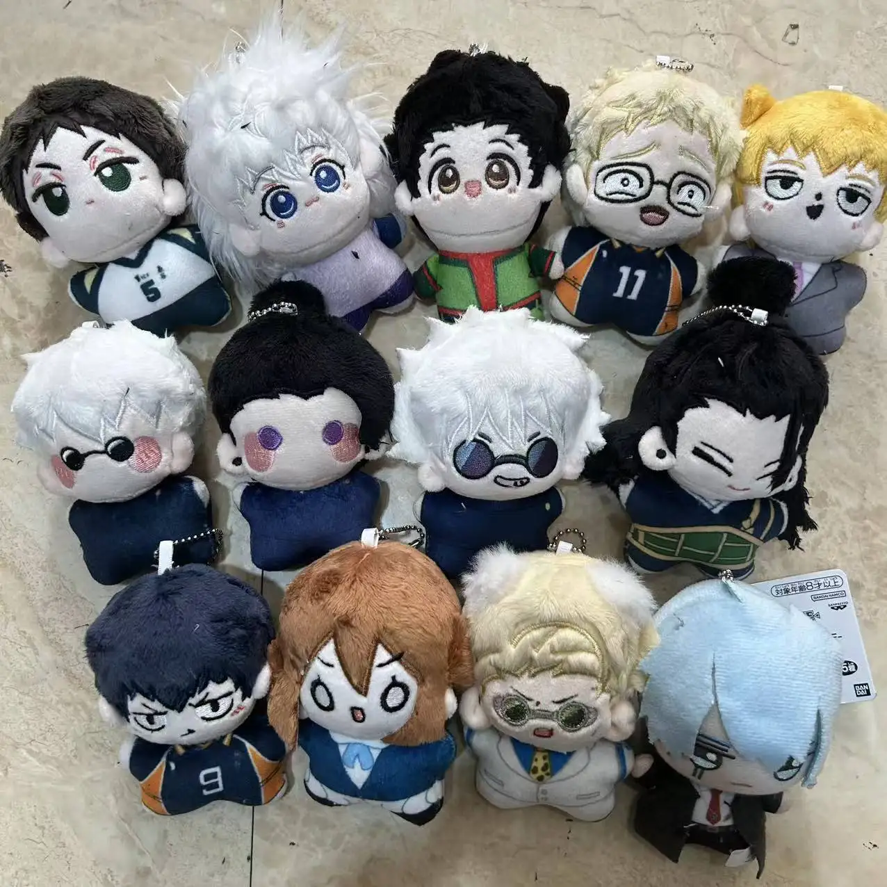 spot inventory 10CM Anime jujutsu kaisen Haikyuu PP cotton Plush Doll kawaii mini Pendant ornaments toy doll Gift