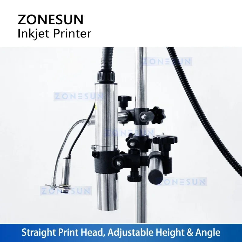 ZONESUN ZS-IIP800 Industrial Inkjet Coding Machine for Food & Cosmetic Packaging Production Lines