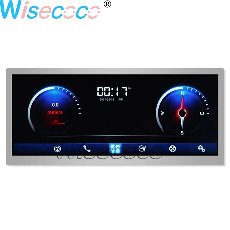 Wisecoco 10.3 inch TFT LCD screen panel display HSD103KPW2-A10 1920*720 IPS for Automotive display Replacement