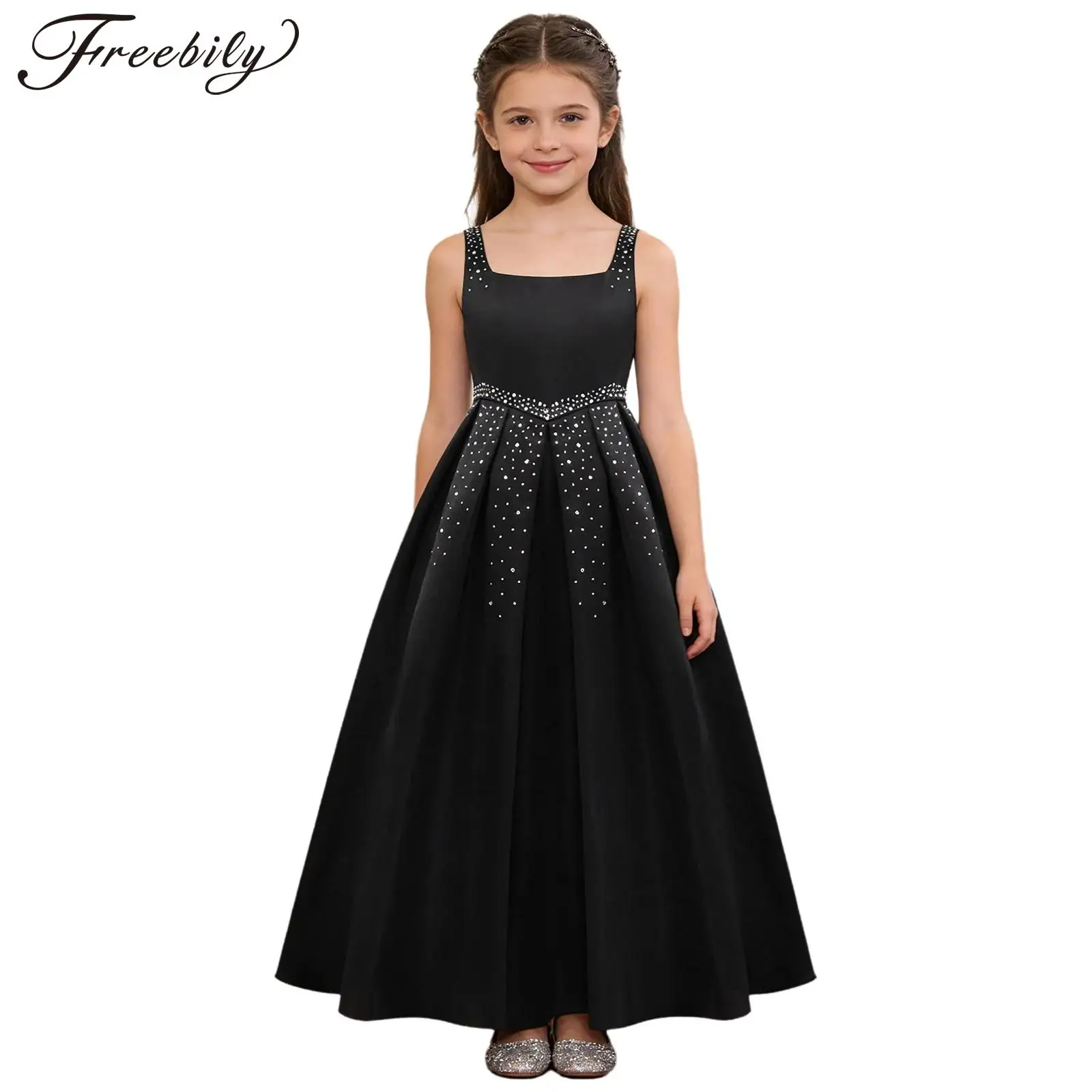 

Элегантные детские платья без рукавов для выпускного бала, праздничные платья для девочек на день рождения, костюмы для лирического и современного танца, танцевальная одежда