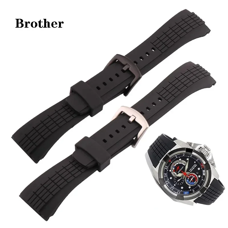 Silicone Watch Band for Seiko VELATURA / SRH series SPC007rubber Watch strap waterproof sweat-proof men Bracelet 26mm