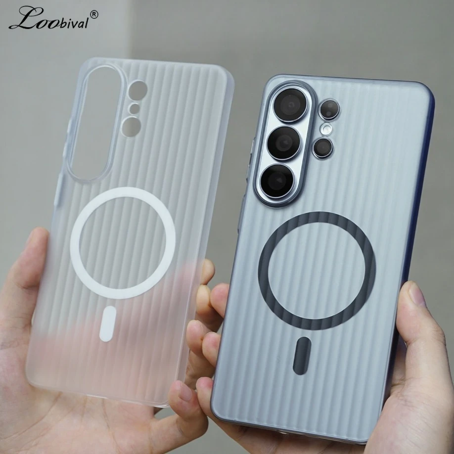 Matte for Magsafe Hard Case for Samsung Galaxy S26 S25 Ultra S23 S24 Plus Magnetic Frosted Ultra Slim Thin PC Shockproof Cover