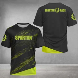 New SPARTAN letter Graphic 3D Printed Men's T-Shirt GYM Fitness Compression Short Sleeve T-Shirt Breathable O-Neck T-shirts Tops