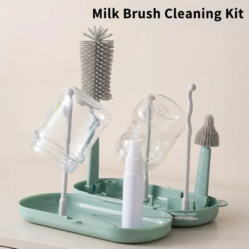 1 Set Storage Drying Rack Baby Feeding Bottle Drain Rack Nipple Feeding Cup Holder Bottle Cleaning And Drying Machine