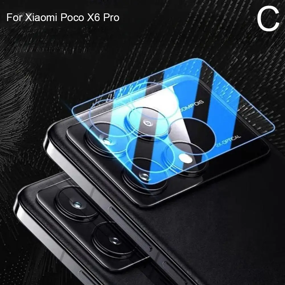 Camera Lens Glass Suitable For Xiaomi PocoX6 Pro Integrated Lens Film Rear Camera Protection Locator Lens