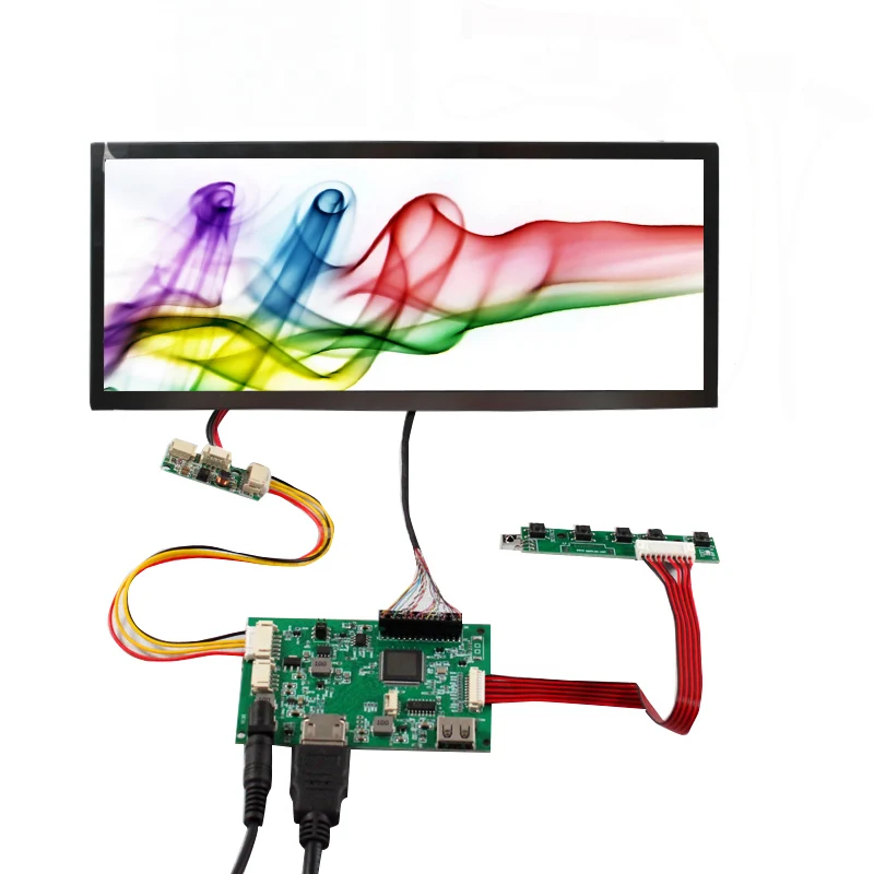 10.3 inch 1920x720 FHD 800nit IPS Wide Bar LCD Screen USB Controller Board