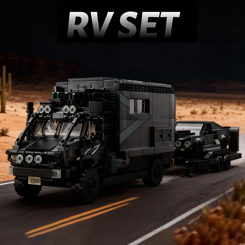 

Новый конструктор 3 в 1: Модель автодома, технические блоки, грузовики. Сборные игрушки для мальчиков, взрослых и детей.