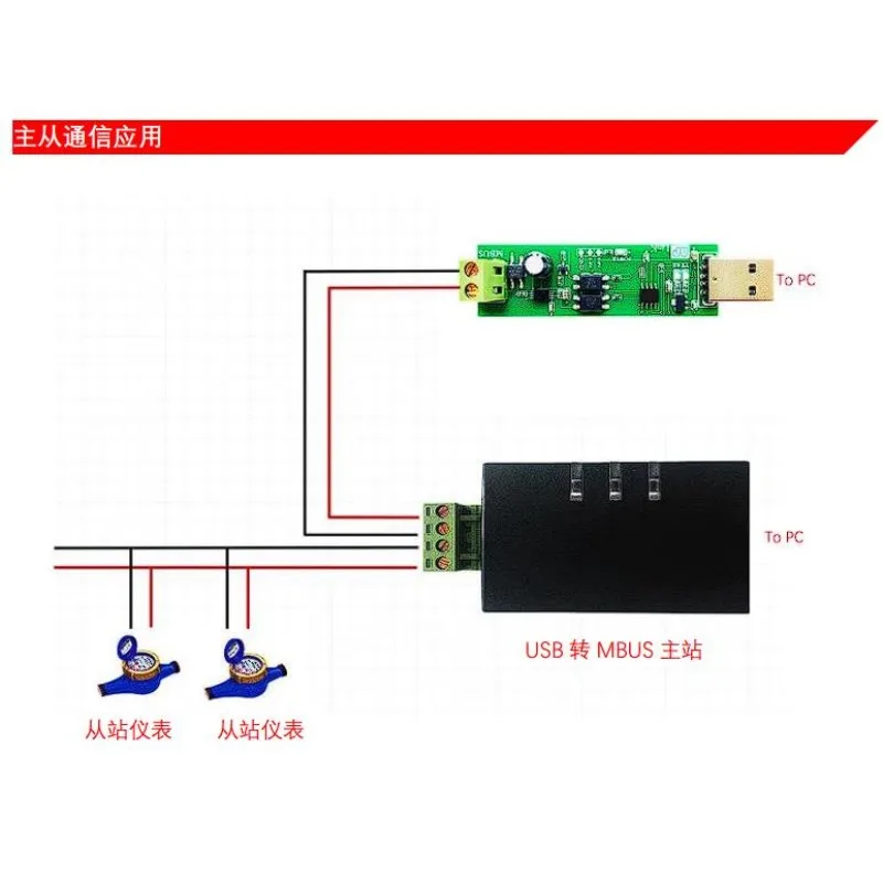 USB to slave module leader/follower communication debugging bus monitoring no self-collection