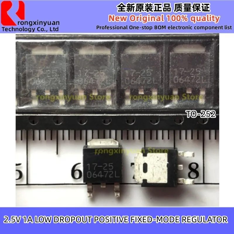 AP1117 AP1117D25G-13 AP1117D25L-13 AP1117D25LA AP1117D25 17-25 AP17-25 2.5V 1A LOW DROPOUT POSITIVE FIXED-MODE REGULATOR New