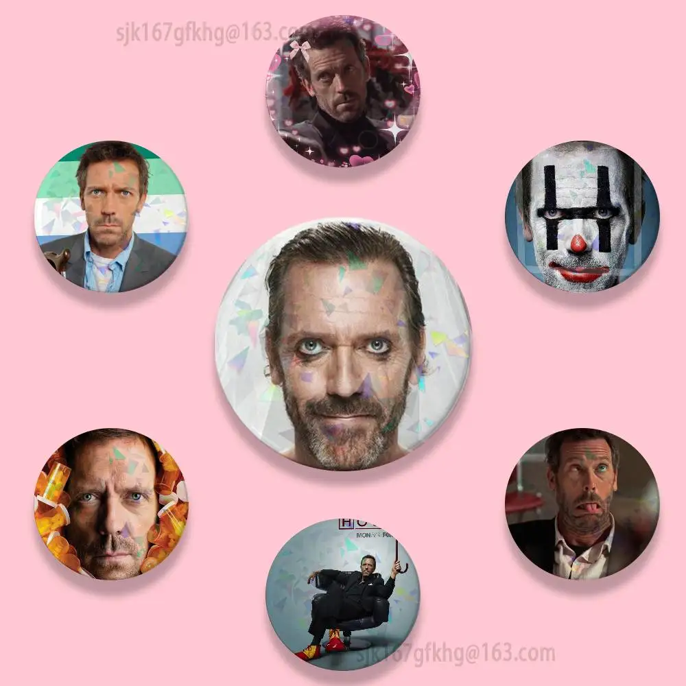 

TV Show House MD 32/44/58mm Handmade Pins Round Brooch Badge Backpacks Clothes Jewelry Gifts
