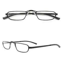 Retro Small Rectangle Reading Glasses Ultra Light Metal Women Men Reader Glasses Myopia Precription Eyewear