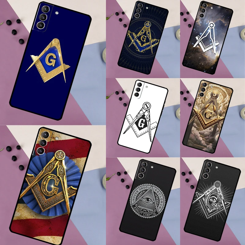 Freemasonry Logo Symbol Case For Samsung Galaxy S22 S23 S24 Ultra S9 S10 Plus Note 10 20 Ultra S20 S21 FE Cover