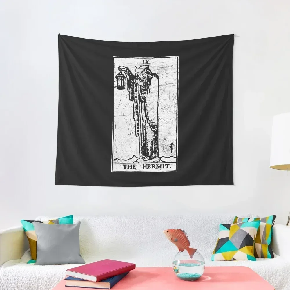 The Hermit Tarot Card - Major Arcana - fortune telling - occult Tapestry Funny Room Decoration Accessories Tapestry