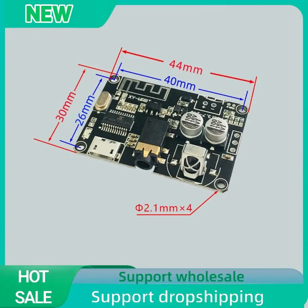Solid XY-WRBT BT5.0 Decoding Board Dual-Channel Stereo Audio Module DC3.7-24V Wide Voltage