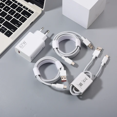 Xiaomi 67W Turbo Fast Charger EU Adapter 1/1,5/2M 6A Usb Type C Кабель для Mi 15 14 Ultra 13 12s 11 Pro Redmi Note 14 13 K60 Pro+