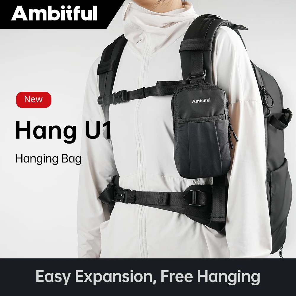

AMBITFUL U1 Photography Studio Tool Organizer Bag Tactical Waist Bags Molle Pouches Mobile Phone Gear Case Backpack Attachment