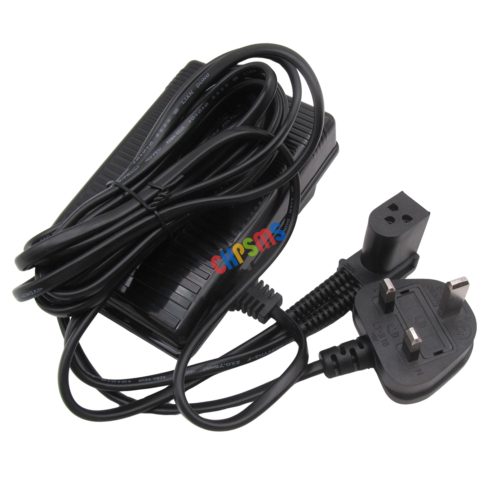 Британская вилка 220 В, 3-контактная ножка управления для SINGER 527, 533, 714, 760, 6620, 9600, 9610, 9800 Британская вилка 220 В, 3-контактная ножка управления для SINGER 527, 533, 714, 760, 6620, 9600, 9610, 9800