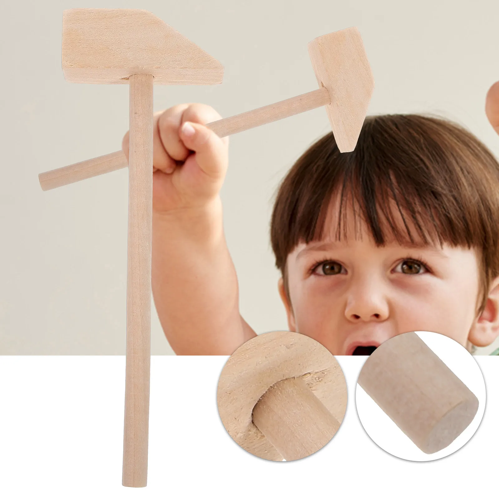 10 قطع من المطارق الخشبية الصغيرة، مطارق خشبية صغيرة للتدريب اليدوي وتطوير العضلات، لعبة ضرب خفيفة الوزن ومدمجة