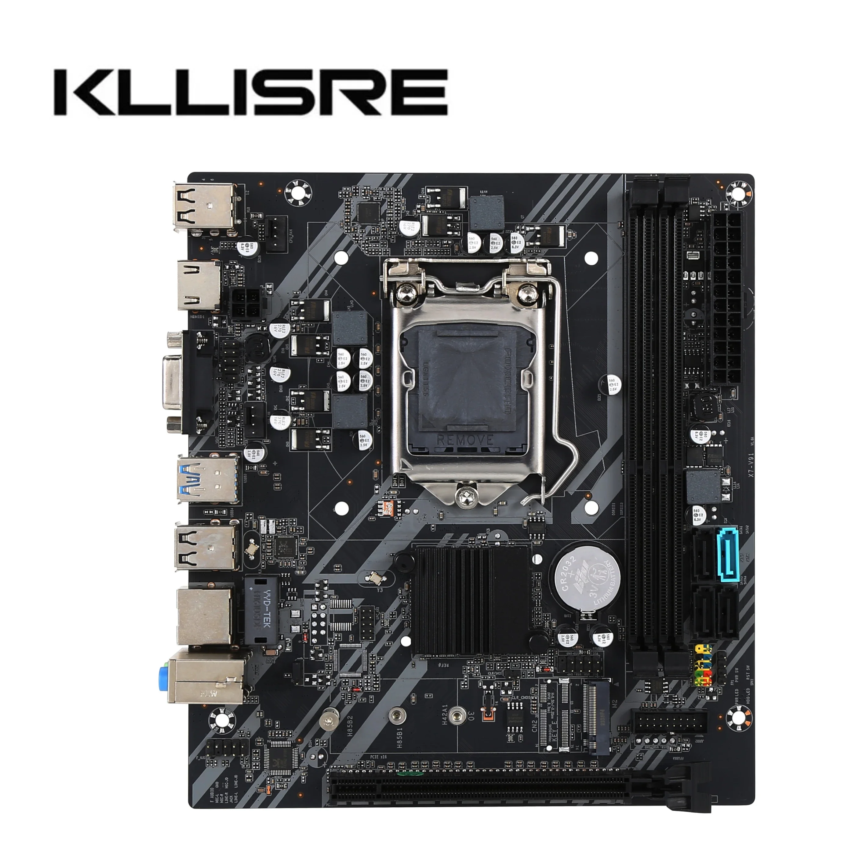 Kllisre B75 desktop motherboard kit with Core i5 3570 2 x 8GB = 16GB 1600MHz DDR3 support M.2 NVME USB 3.0 SATA3.0 ddr3 memory