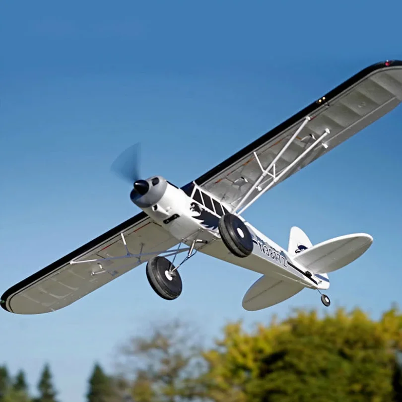 FMS 1700MM PA-18 RC Airplane Model PNP J3 Piper Super Cub 4S 5CH With Gyro Auto Balance Trainer Beginner Aircraft Plane