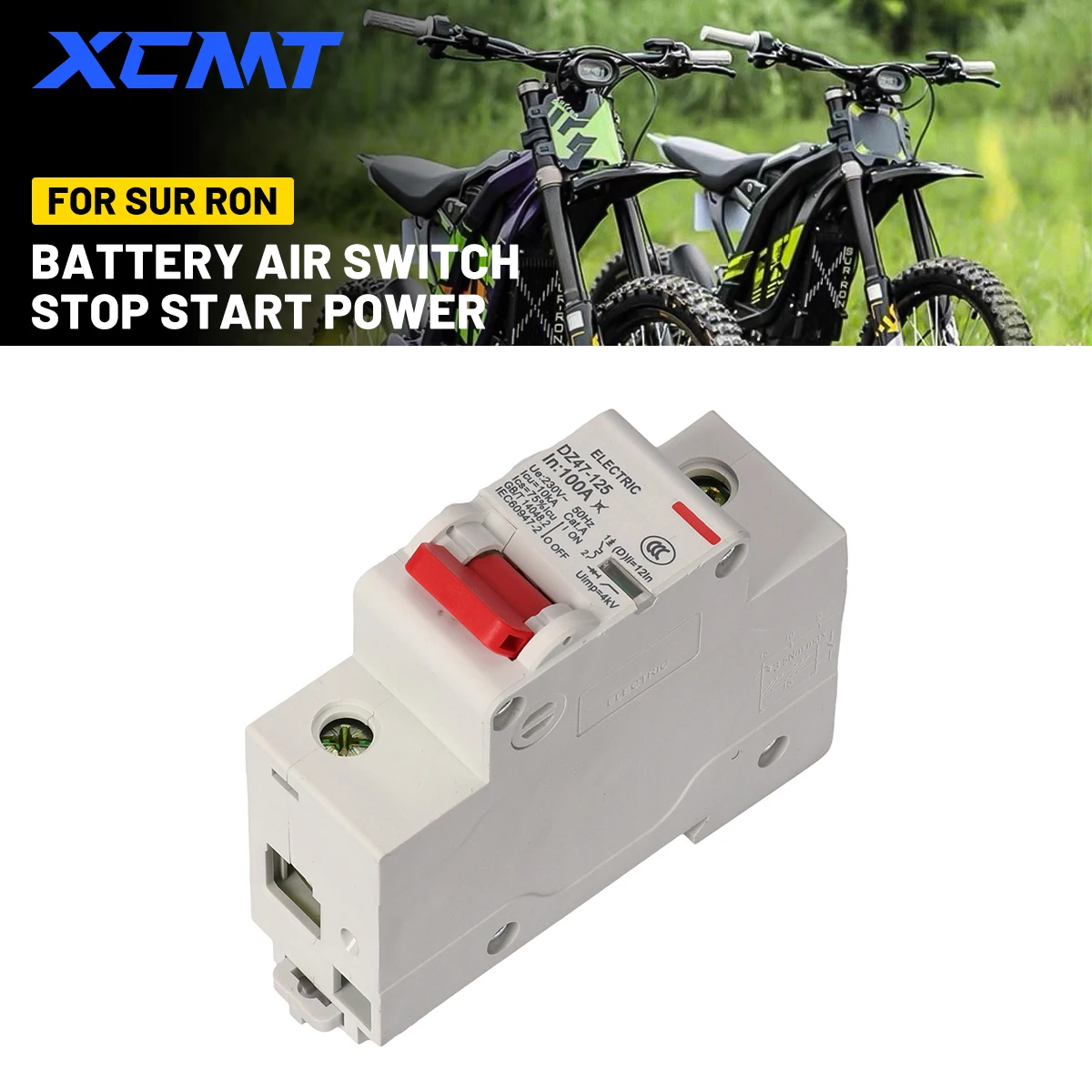 For Sur-Ron Sur Ron Surron X S LightBee Off-Road Electrie Battery Protect Circuit Breaker Positive Negative Switch Short Circuit