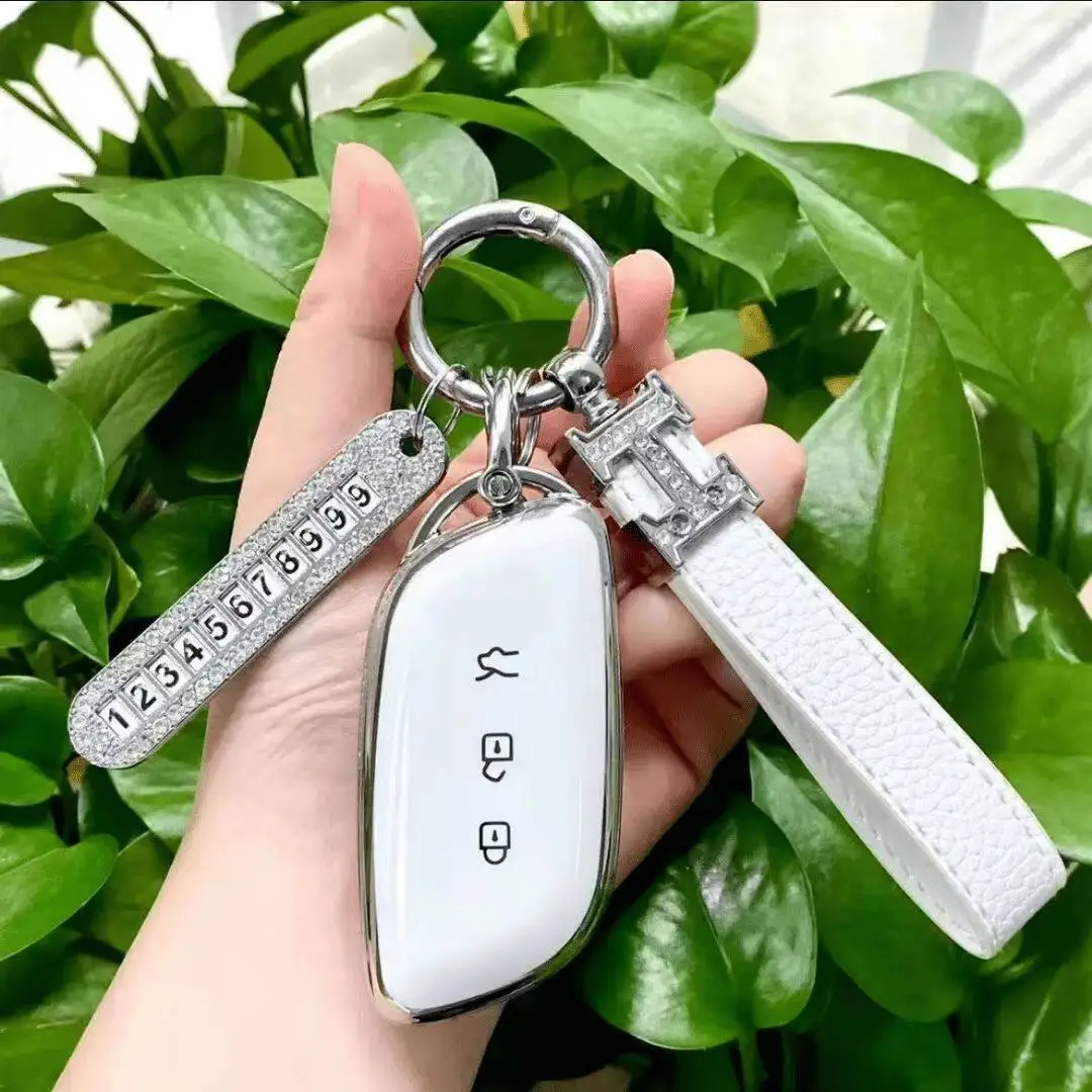 

TPU Car Key Case Cover for For Dongfeng Forthing XINGHAI S7 Full Protection Anti-drop Auto Key Fob Shell Accessories