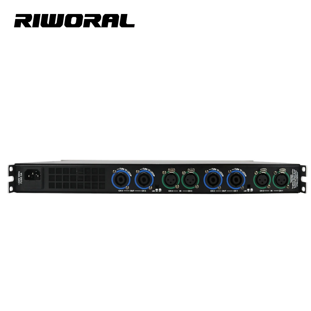 AR1450 4-channel 1U size class d audio professional power amplifier sound AR1450 500W