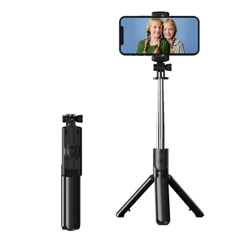 Bluetooth không dây Selfie Stick Mini Tripod nối dài Monopod màn trập từ xa cho Iphone Samsung Xiaomi người giữ điện thoại