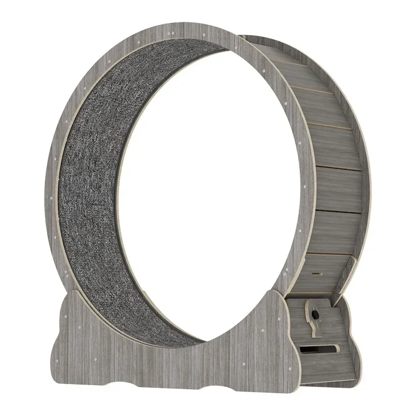 Cat Exercise Wheel - Indoor Treadmill with Carpeted Running Track, Safety Treadmill with Latch,Add Fun To Cat Exercise