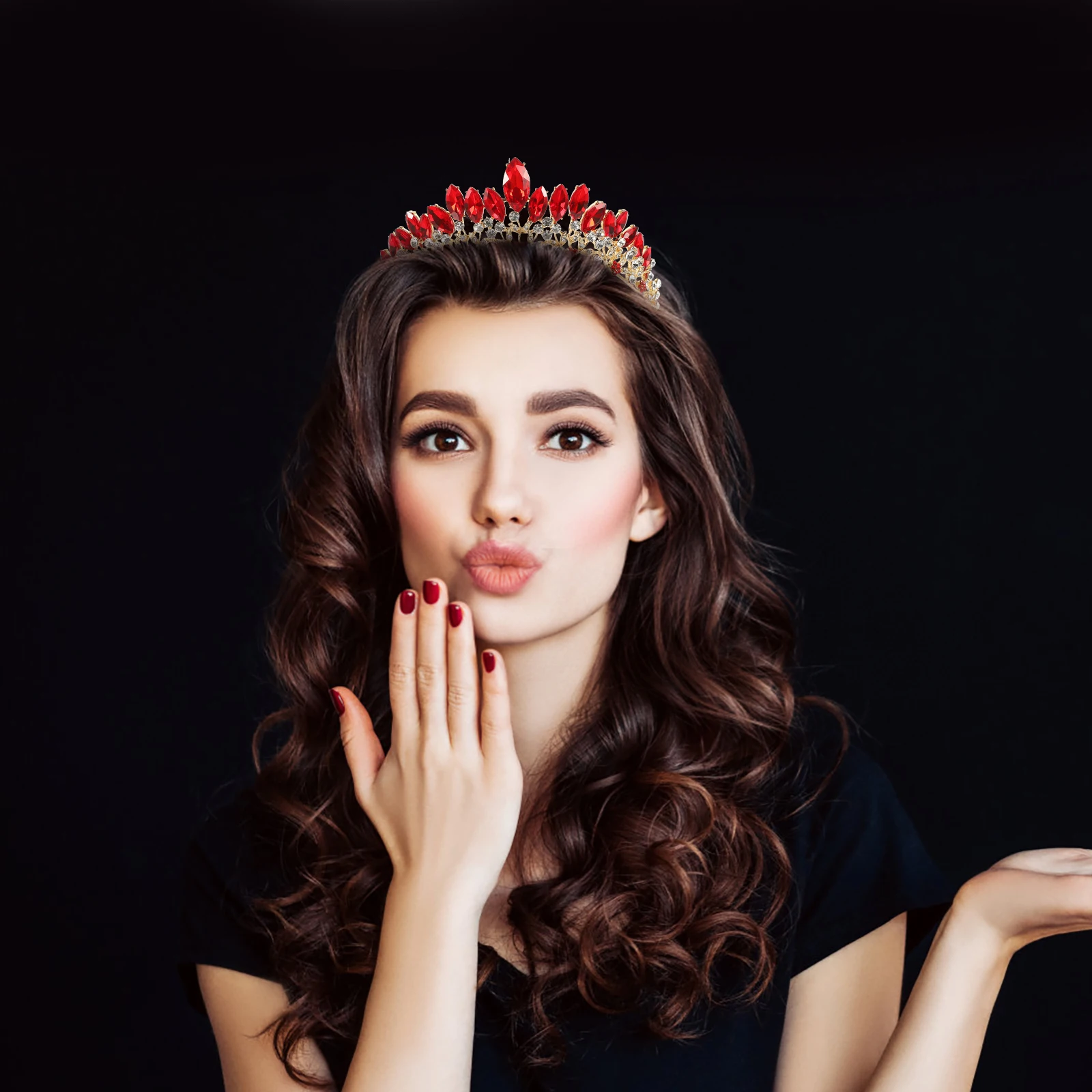 

Bridal Tiara Wedding for Bride Hair Rhinestone Headpiece Bridal Crown Birthday Crown for Women Cosplay Accessories Wedding