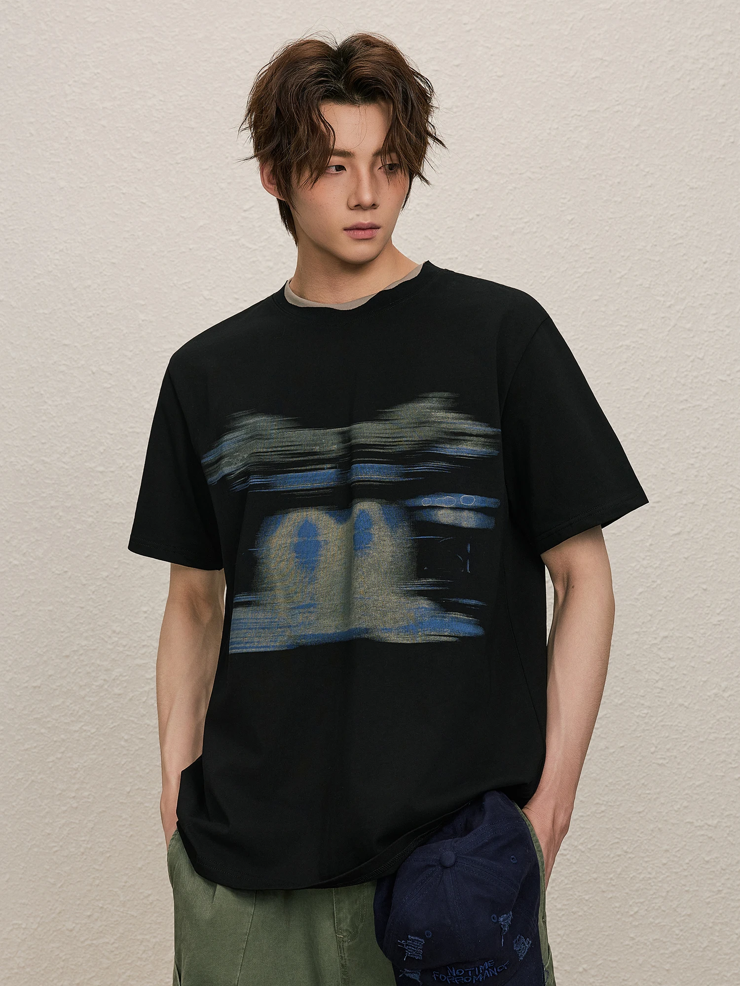 Unisex Casual Loose Breathable Short Sleeve T-Shirt Allin Heavyweight Printed Summer Fashion Brand Lightweight Comfortable Top