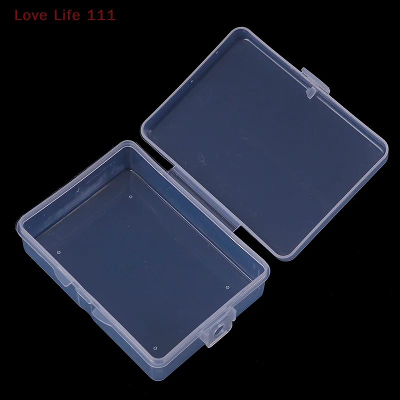 

New 9cm*6.5cm*3cm Transparent Plastic Storage Box Clear Square Multipurpose