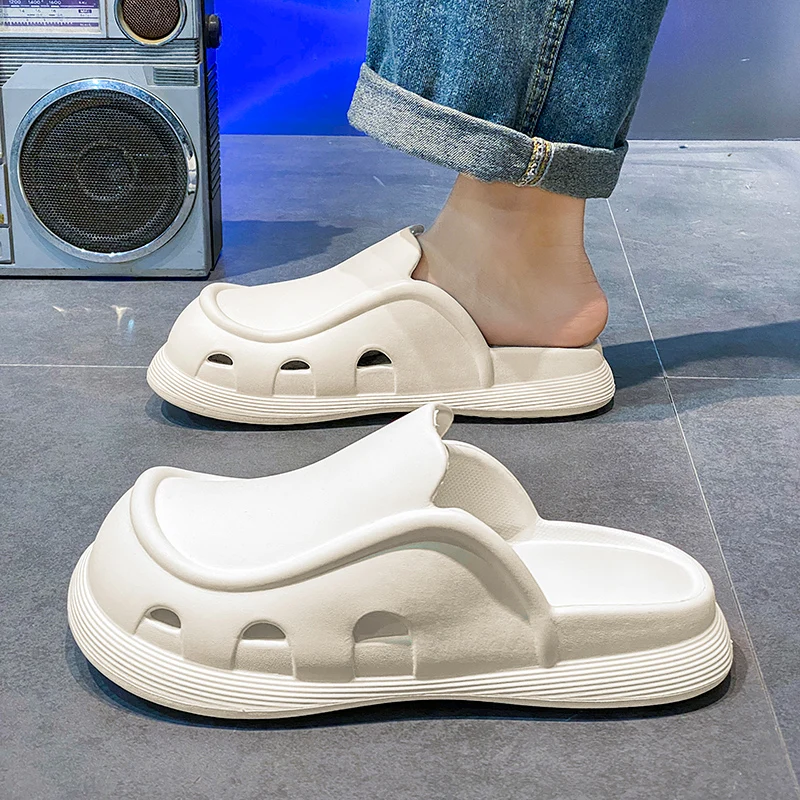 Heren Slippers Zacht En Comfortabel Ventileren Dikke Bodem Antislip Slijtvaste Binnen-En Buitenschoenen Voor Heren Unisex Nieuw