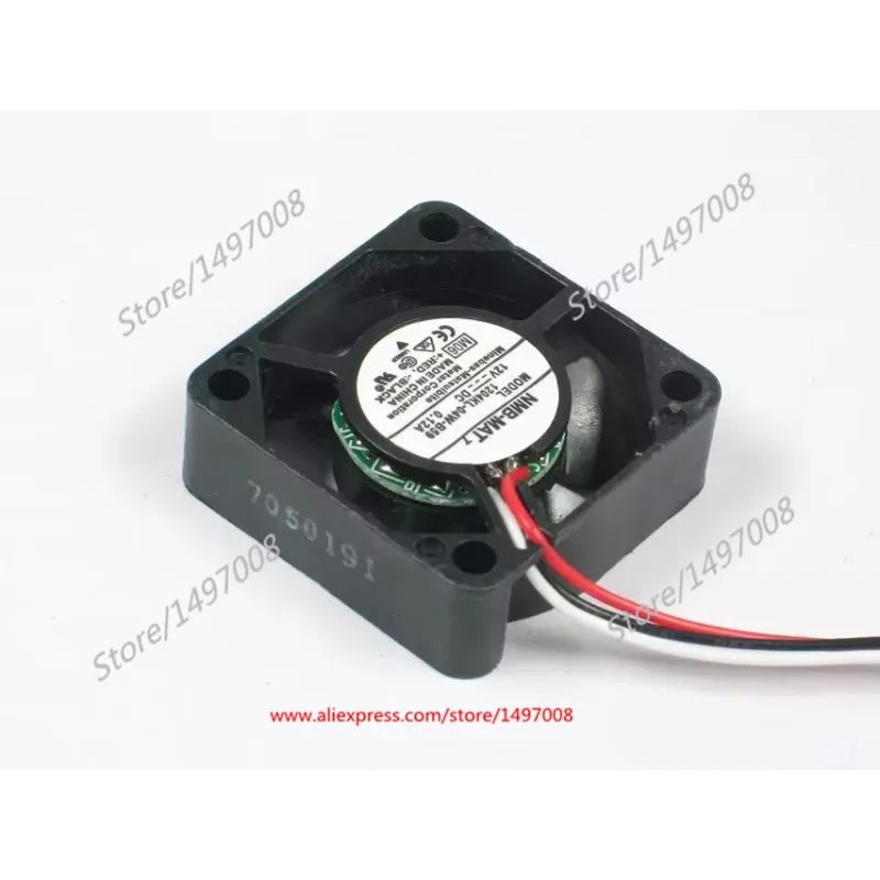 NMB-MAT 1204KL-04W-B59 M06 DC 12V 0.12A 30X30X10mm Server Cooling Fan