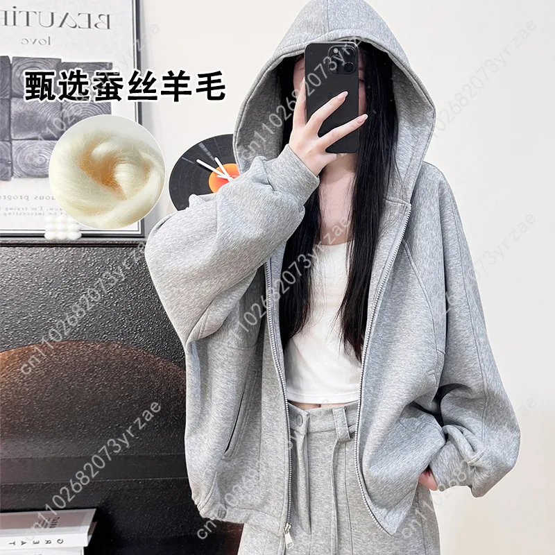 

Толстовка с капюшоном в стиле ретро, супер мягкая толстовка, мужская и женская толстовка на молнии, модные удобные дышащие винтажные топы для пар