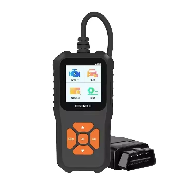 

Portable OBD2 Auto Scanner Analyzer with Display Screen Car Fault Detector Code Reader for Diagnostics Multiple Language