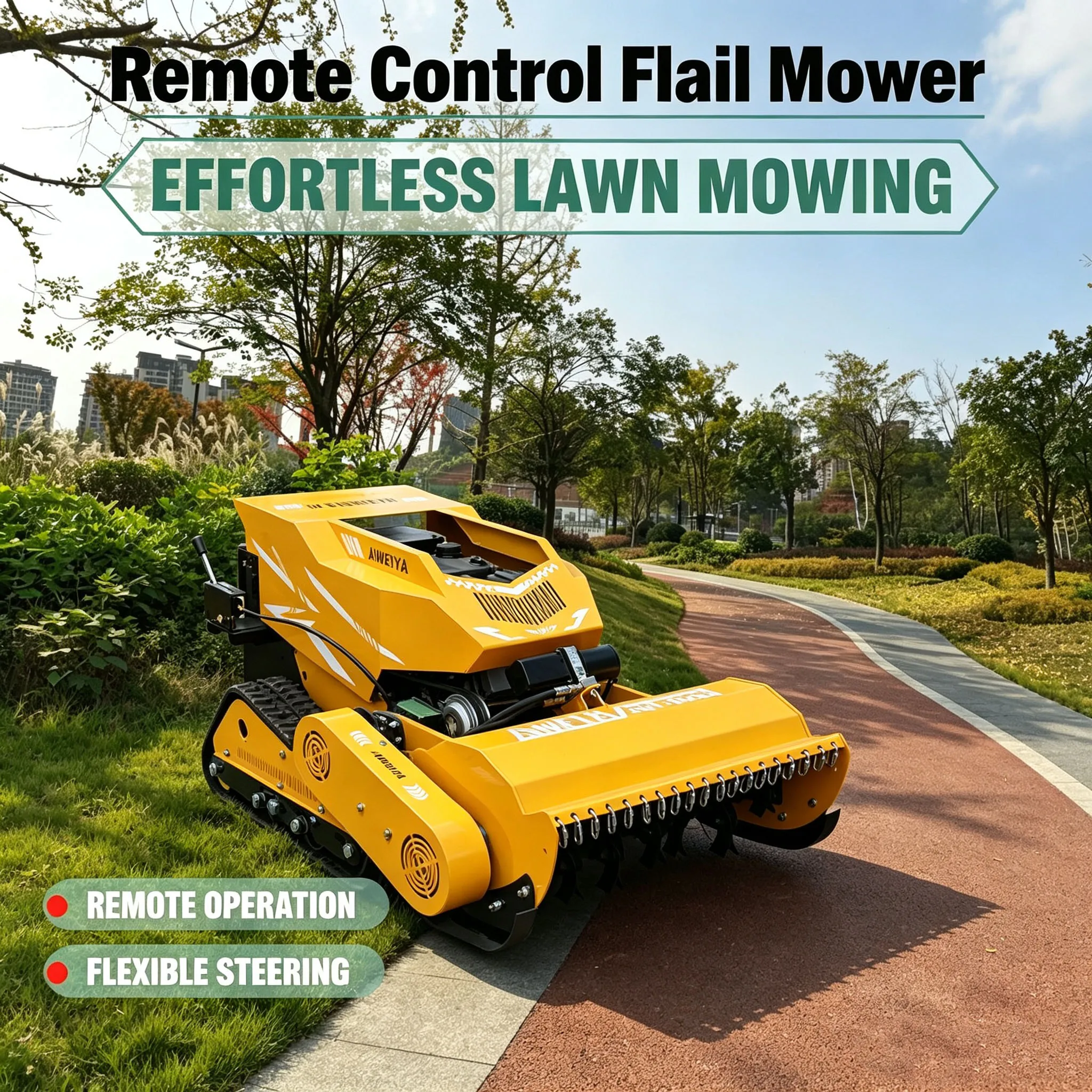 Customized lawn mower remote control module fits remote control lawn mower, self-propelled lawn mower chassis adapts uneven