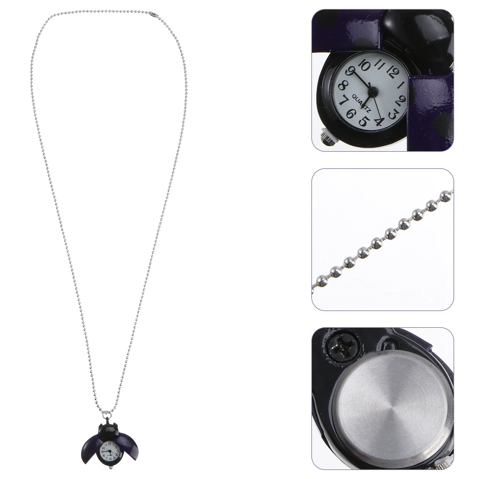 

Retro Quartz Pocket Watch Style Alloy Case Press Button Open Kids Gift for Birthday Or Costume Use