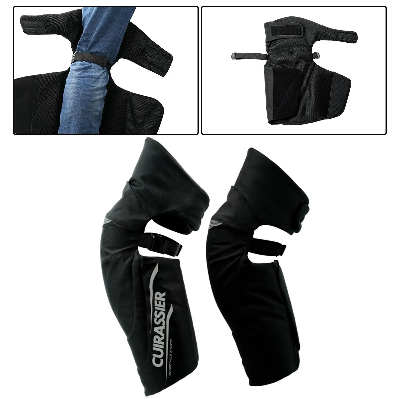 Motorcycle Knee Pads Knee Guards Brace Fit for Outdoor Activities Working Skating