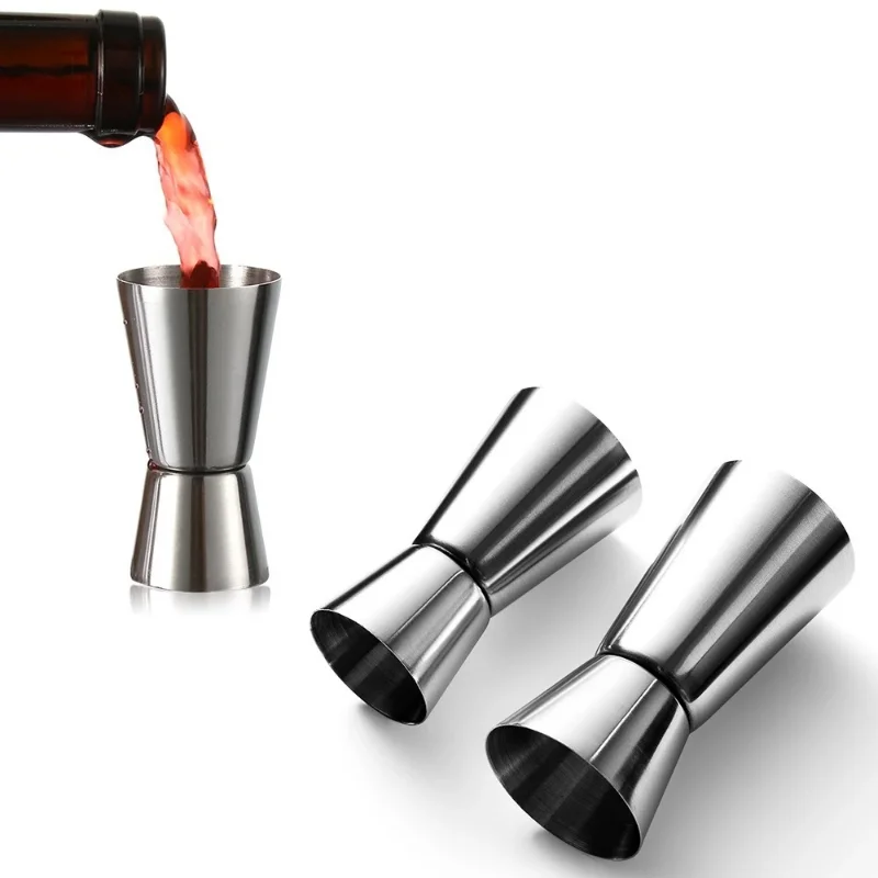 

Stainless Steel Measuring Cups 15/30ml Bar Party Wine Cocktail Shaker Dual Shot Jigger Liquid Drinks DIY Tool