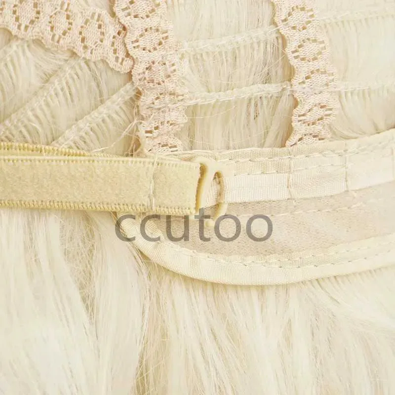 Парик CCUTO Эльзы, синтетический блондин, плетеный стиль, парик для косплея, Хэллоуин, карнавал, вечеринка, персонаж + шляпа-парик W 240808