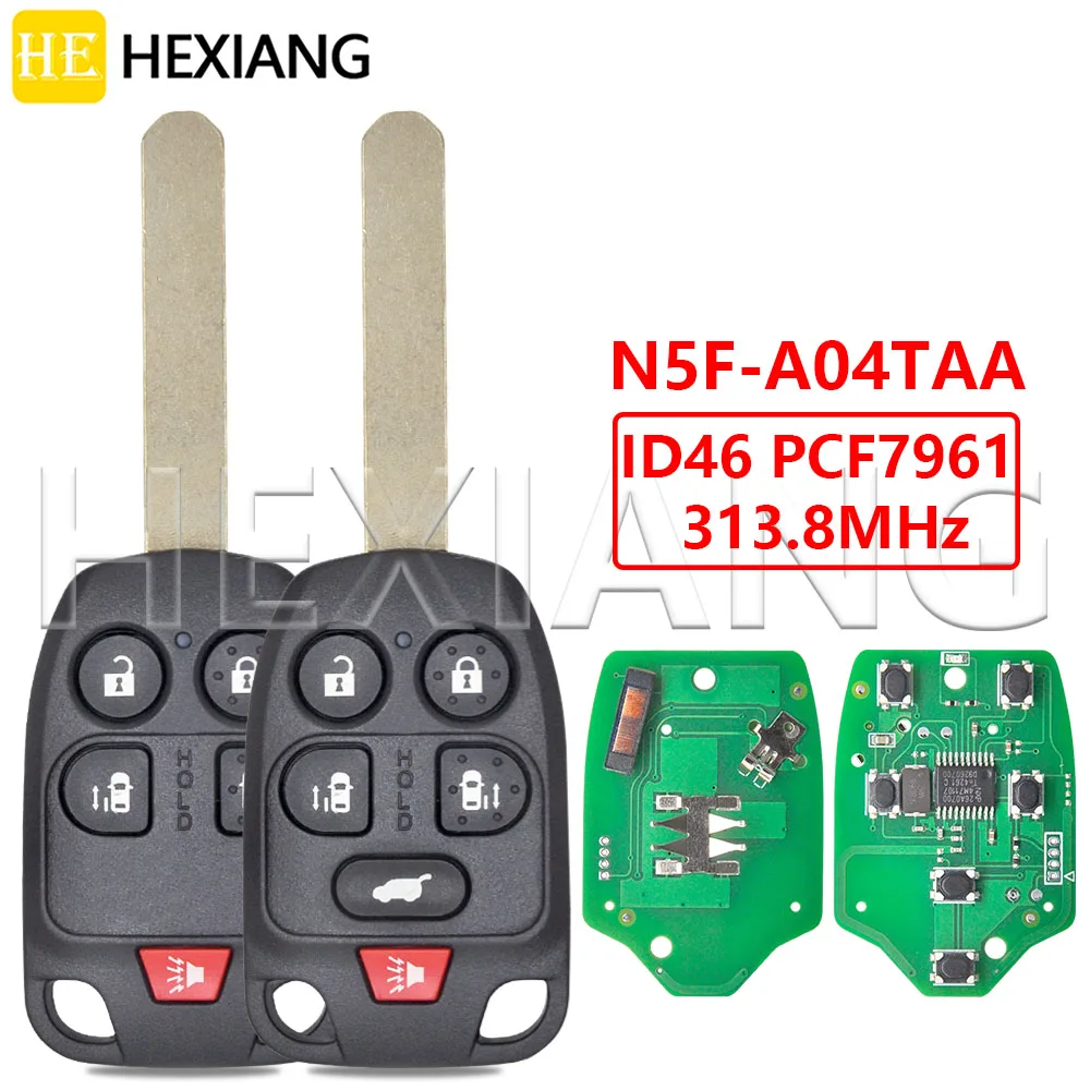 HE N5F-A04TAA ID46 PCF7961 Chip 313.8MHz Smart Car Remote Control Key For Honda Odyssey EX 2011 2012 2013 2014