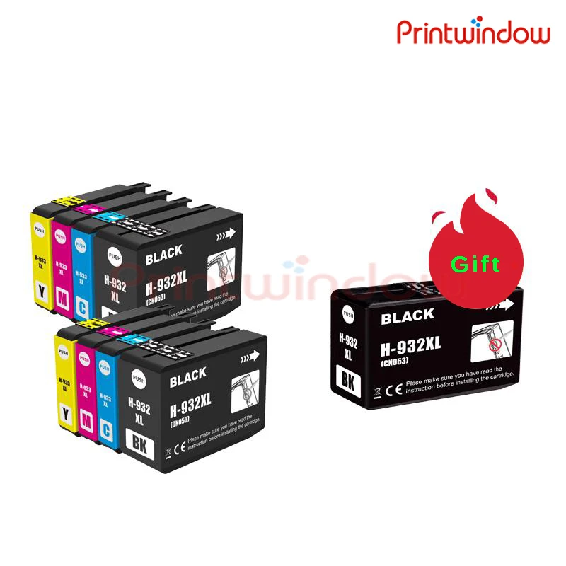 932XL 933XL Ink Cartridge for HP Officejet 6100 6600 6700 7110 7610 7612 7510 7512 High Capacity H-932XL H-933XL