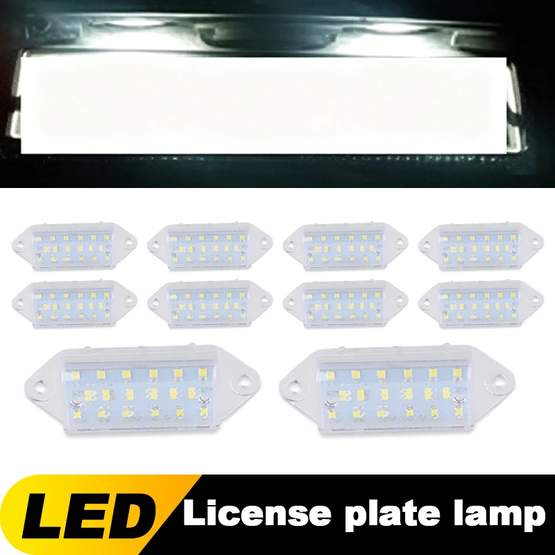 10PCS Feux de plaque d'immatriculation LED pour Mitsubishi Lancer 2003-2017 Lancer Evolution EVO VIII 2004-2008 Feux arrière auto OEM #   8341A099